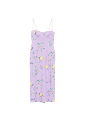 MOSCHINO JEANS lemon-print dress - Purple