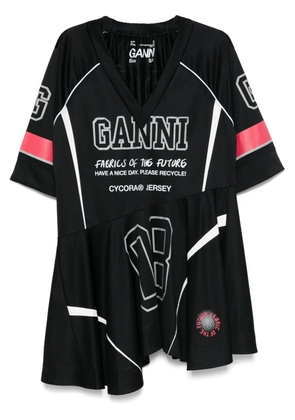 GANNI Future mesh mini dress - Black