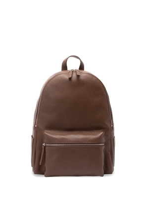 Orciani Laio leather backpack - Brown
