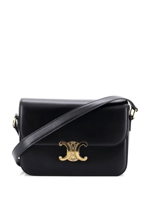 Celine Pre-Owned Triomphe Shoulder Bag Smooth Calfskin Medium crossbody bag - Black