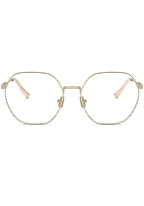 Brunello Cucinelli geometric-frame glasses - Gold