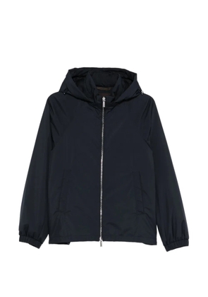 Moorer zip-up hooded jacket - Blue