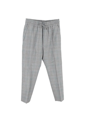 Vivienne Westwood Pre-Owned checked drawstring trousers - Grey