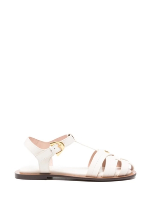 Coccinelle strappy leather sandals - White