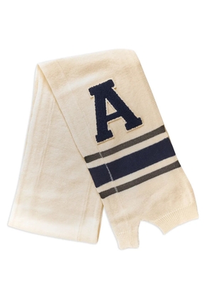 AMBUSH logo-appliqué scarf - White
