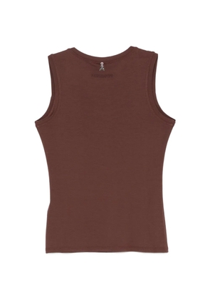 Patrizia Pepe round-neck vest top - Brown
