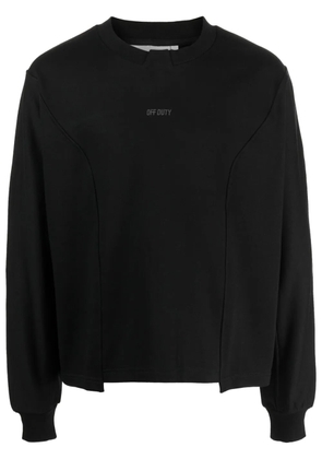 Off Duty Futur logo-embroidered cotton sweatshirt - Black