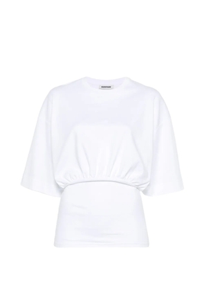 DARKPARK gathered-detail T-shirt - White