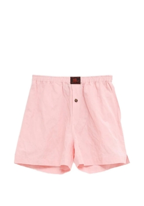 Willy Chavarria logo-patch boxers - Pink