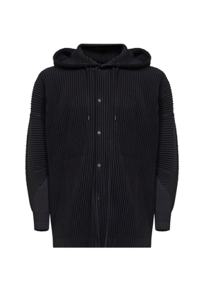 Homme Plissé Issey Miyake pleated-design hooded jacket - Black