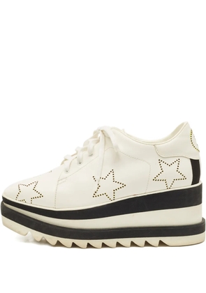 Stella McCartney Pre-Owned Elyse star platform derby shoes - White