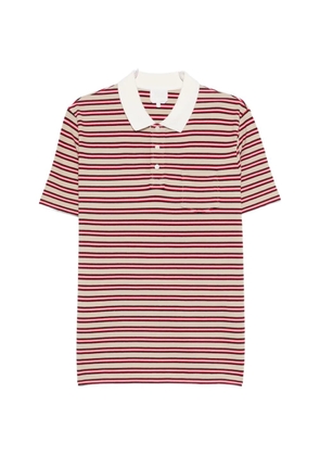 A.P.C. striped chest-pocket polo shirt - Neutrals