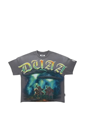 duaa graphic-print T-shirt - Grey