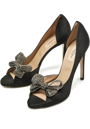 Valentino Garavani Pre-Owned bow-detail pumps - Black