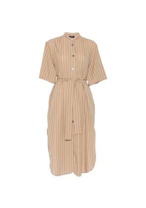 Soeur Izzo striped midi dress - Neutrals