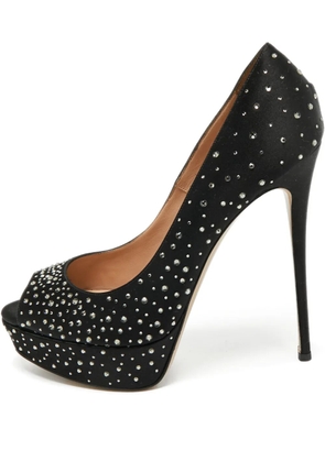 Valentino Garavani Pre-Owned Ellis crystal-embellished pumps - Black