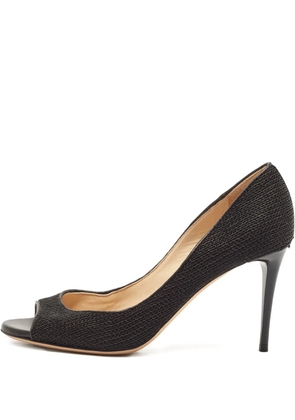 Jimmy Choo Pre-Owned 80mm mesh pumps - Black