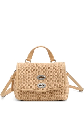Zanellato baby Postina Vimini raffia top-handle bag - Neutrals