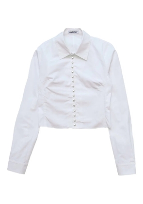 AMBUSH pearl-button shirt - White