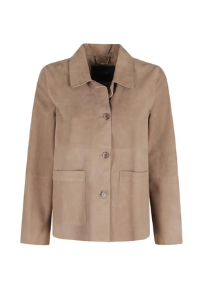 Seventy button patch-pocket jacket - Neutrals