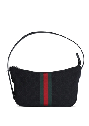 Gucci stripe shoulder bag - Black