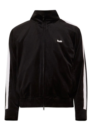RHUDE Hampton velvet striped track jacket - Black