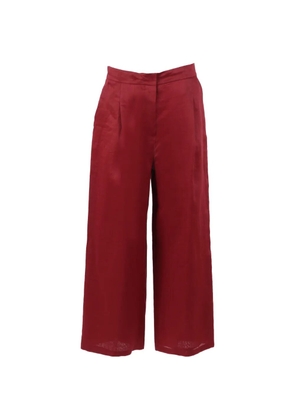 Max Mara pleated wide-leg palazzo pants - Red
