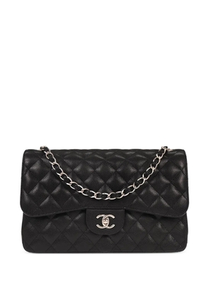 CHANEL Pre-Owned 2016-2017 Jumpo quilted flap leather shoulder bag - Black