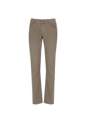 Jacob Cohën logo-patch trousers - Grey