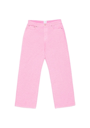 Casablanca monogram straight jeans - Pink