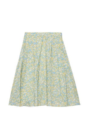 Prada full floral-print Re-Nylon skirt - Blue