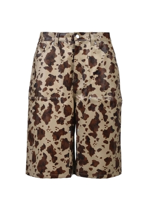 BREATH horse-print shorts - Neutrals