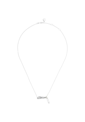 Stolen Girlfriends Club Sentimental Script necklace - Silver