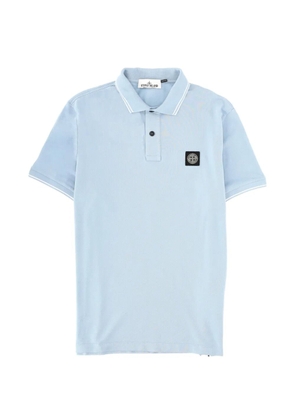 Stone Island patch short-sleeve polo shirt - Blue