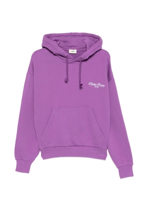 Autry logo-embroidered hoodie - Purple