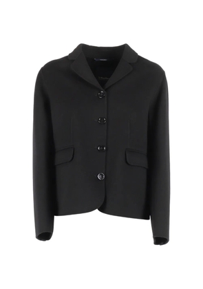 'S Max Mara Giacca Magia button virgin wool jacket - Black