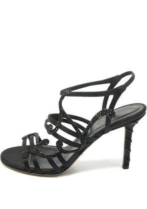 Sergio Rossi ankle-strap crystal-embellished sandals - Black