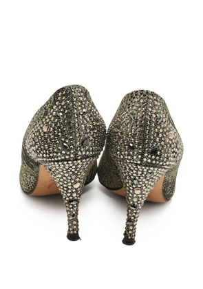 Gina lace-detail pumps - Black