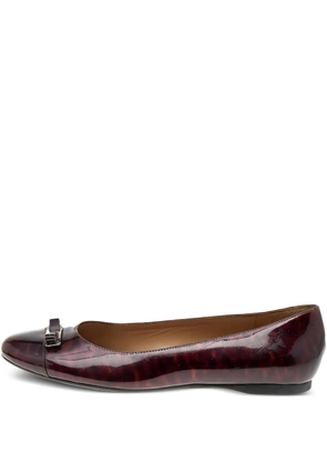 Ferragamo Pre-Owned Vara Bow ballet flats - Red