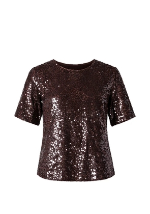 P.A.R.O.S.H. sequin blouse - Brown