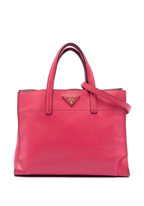 Prada Pre-Owned 2010-2025 Saffiano Soft Triple Pocket Tote satchel - Pink