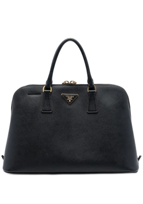 Prada Pre-Owned 2010-2026 Large Saffiano Lux Promenade satchel - Black