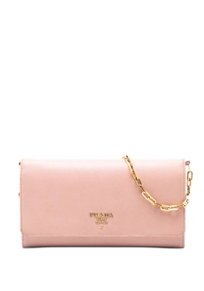 Prada Pre-Owned 2021-2025 Saffiano Wallet On Chain crossbody bag - Pink