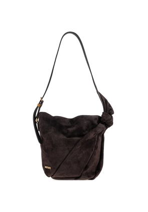 ROTATE BIRGER CHRISTENSEN Bon Bon knotted-detail shoulder bag - Brown