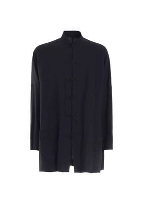 Y's knot button shirt - Black