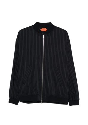 Barena pinstripe zip-up bomber jacket - Blue