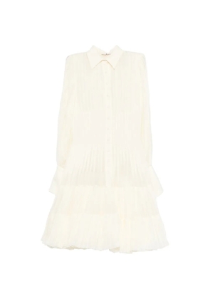 Ermanno Scervino pleated mini dress - Neutrals
