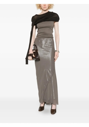 Rick Owens Dafne textured sleeveless midi dress - Grey