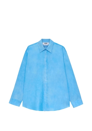 MSGM long-sleeved shirt - Blue