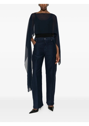 Gianluca Capannolo sheer scarf - Blue